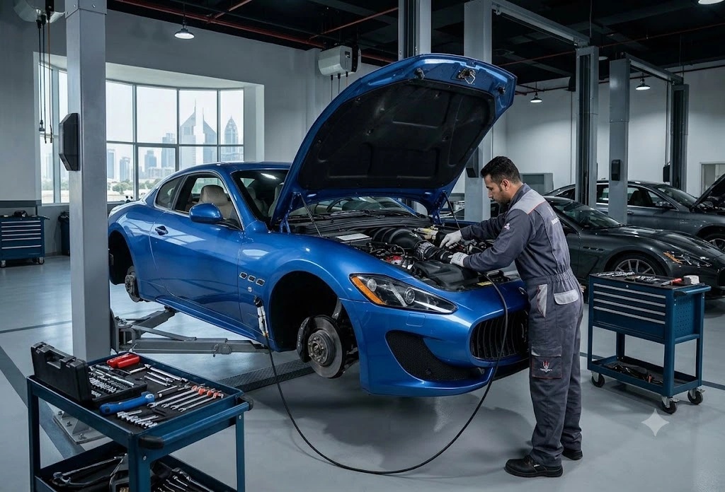Maserati GranTurismo repair and service in Dubai by Maserati Repairs Dubai