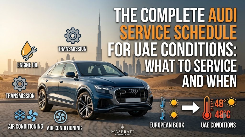 The Complete Audi Service Schedule for UAE Conditions: What to Service and When
