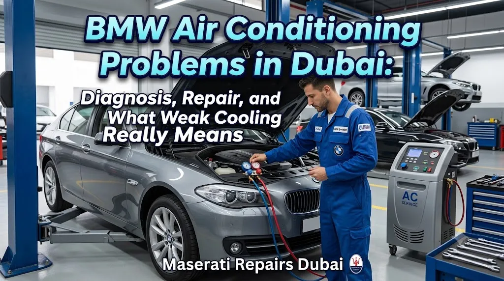 BMW Air Conditioning Problems in Dubai: Diagnosis, Repair, and What Weak Cooling Really Means