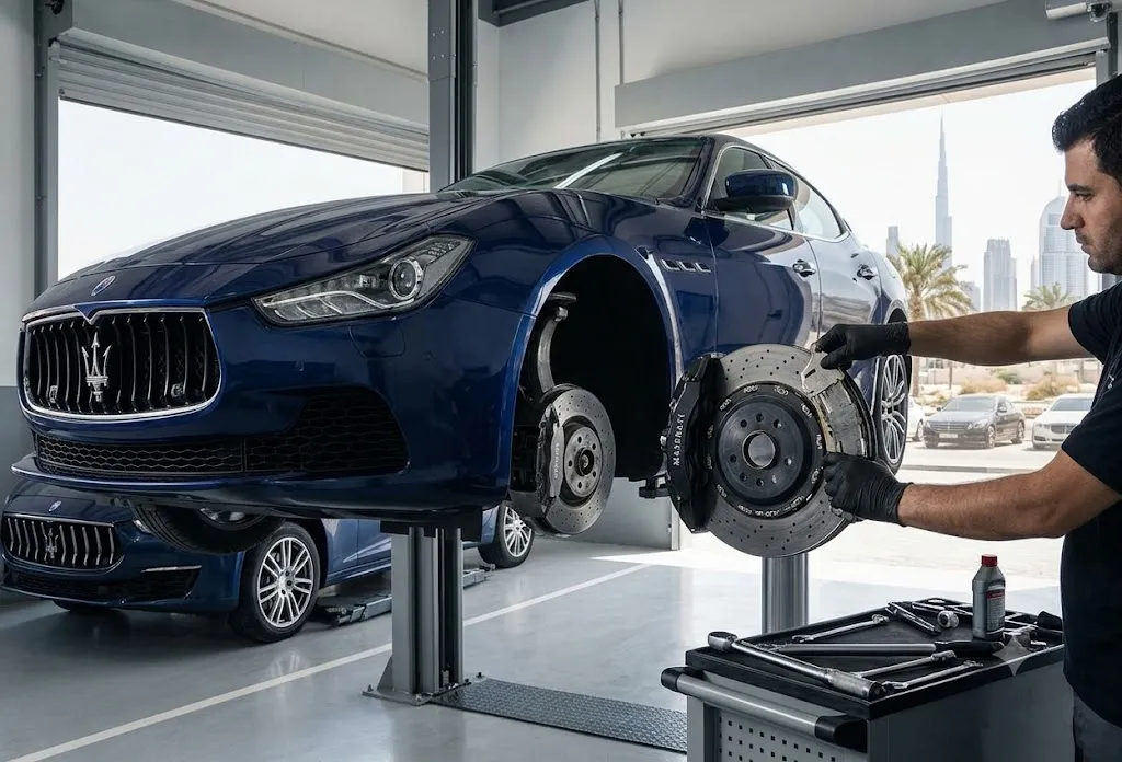 Maserati brake repair and service in Dubai
