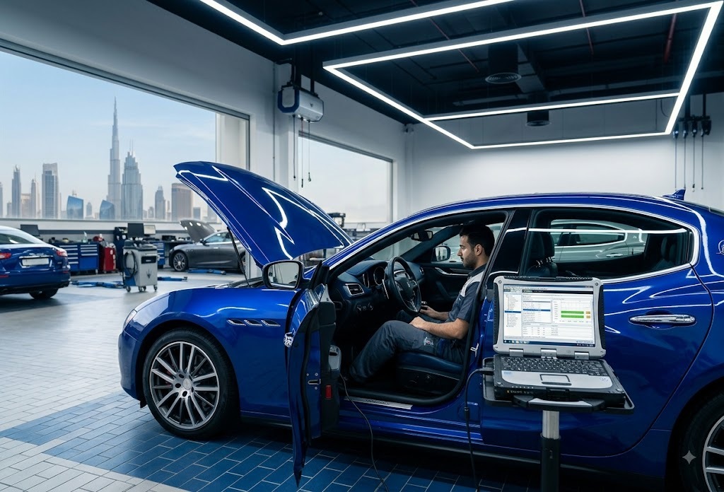 Maserati computer diagnostics in Dubai
