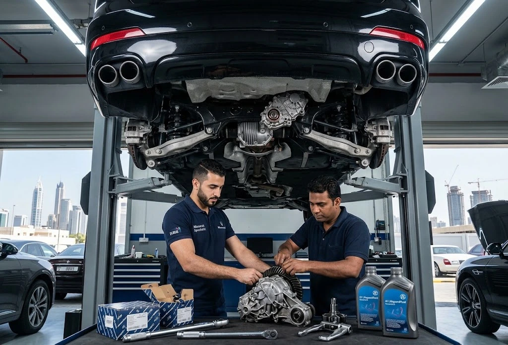 Maserati differential and transfer case repair in Dubai