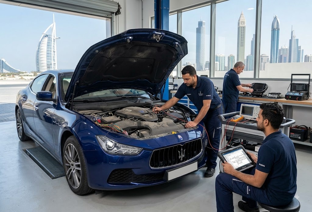 Maserati electrical and electronics repair in Dubai