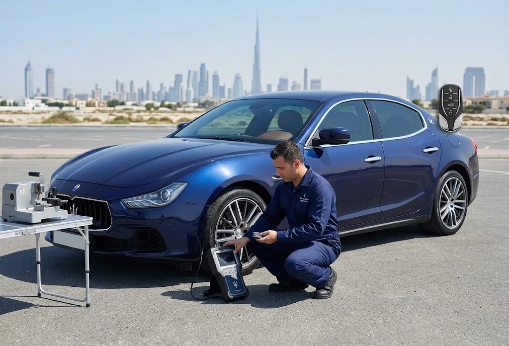 Maserati key replacement and fob programming in Dubai