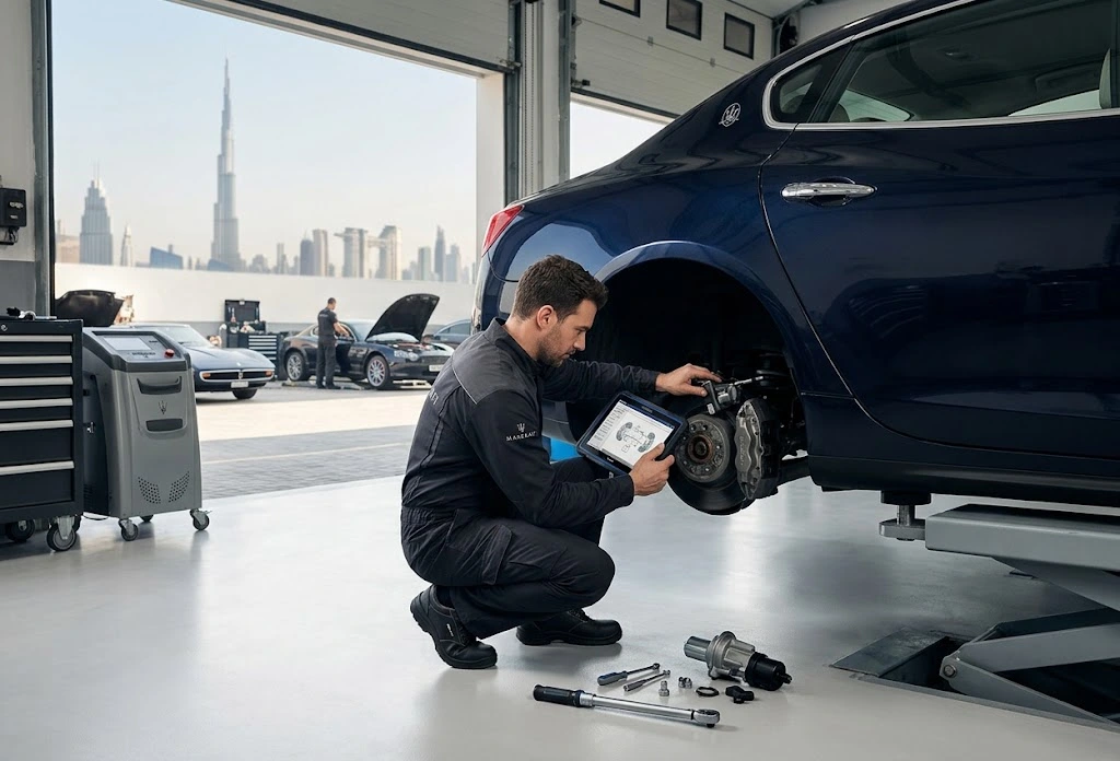 Maserati parking brake and EPB repair in Dubai
