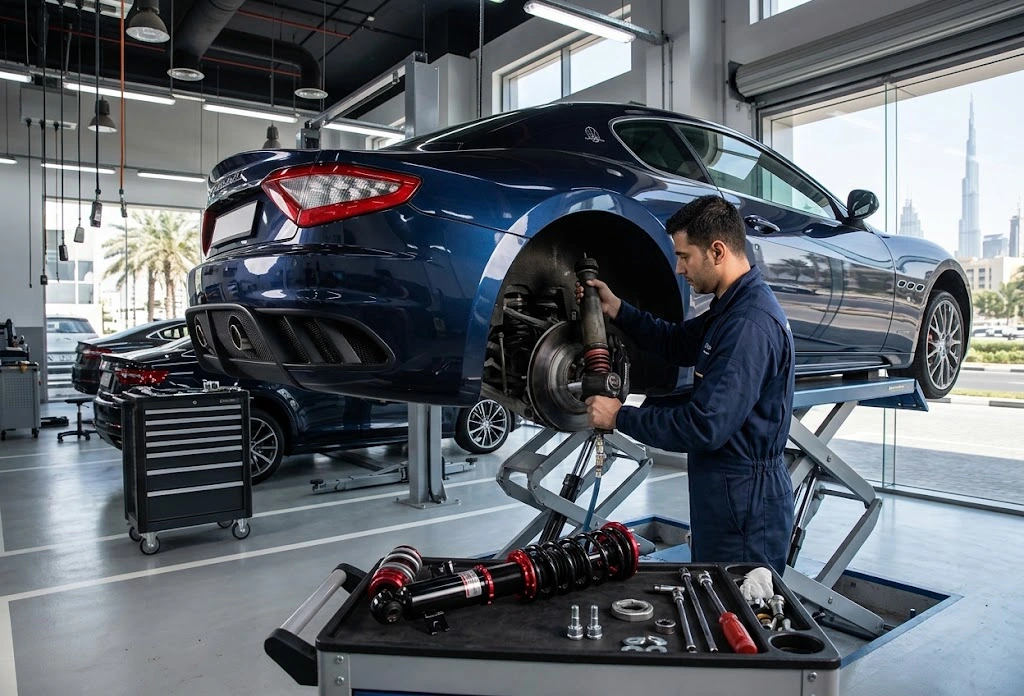 Maserati shock absorber replacement in Dubai
