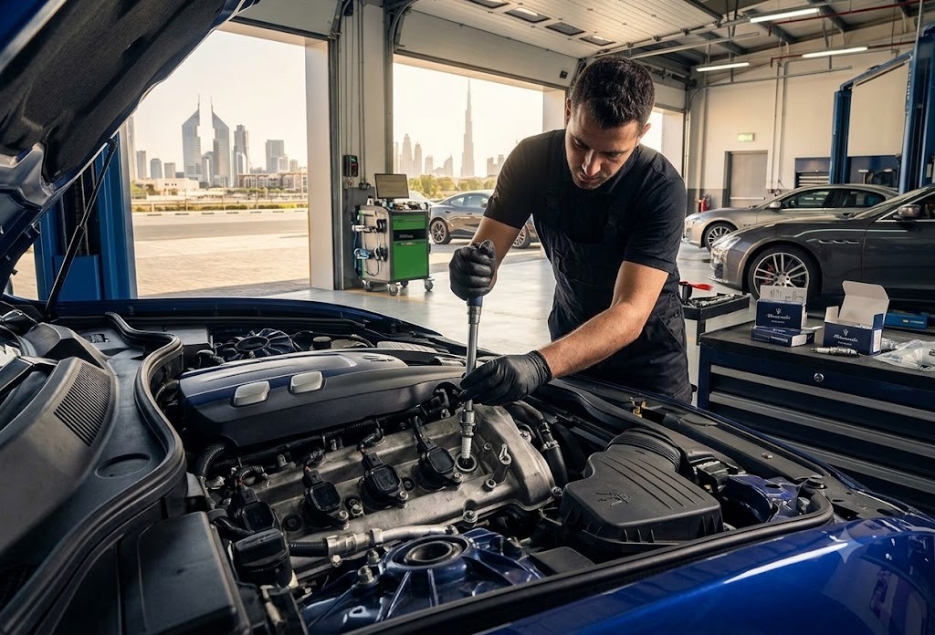 Maserati spark plug replacement in Dubai