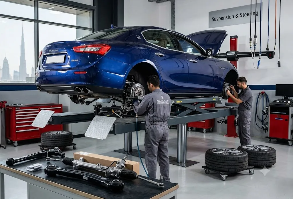 Maserati suspension and steering repair in Dubai