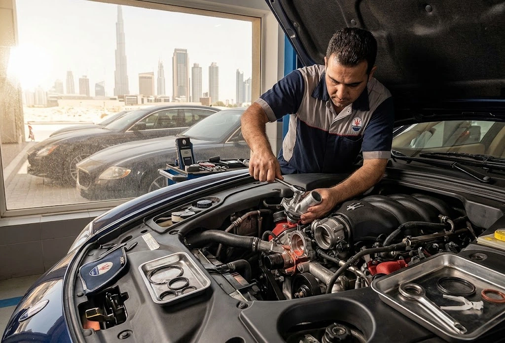 Maserati thermostat replacement in Dubai