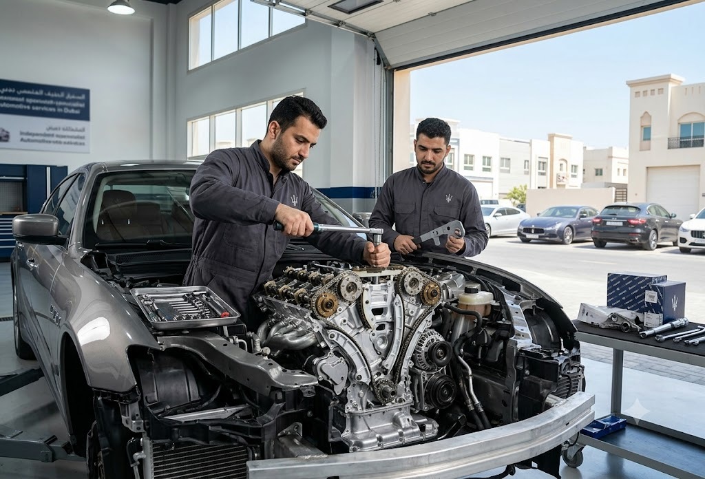 Maserati timing chain replacement specialist in Dubai