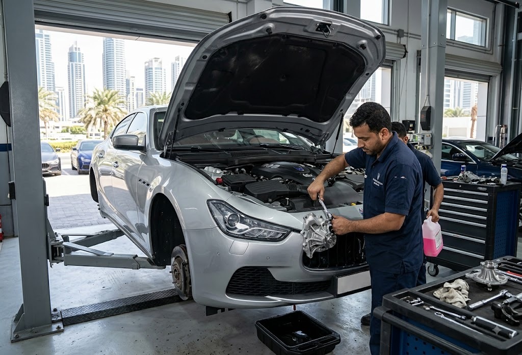 Maserati water pump replacement in Dubai