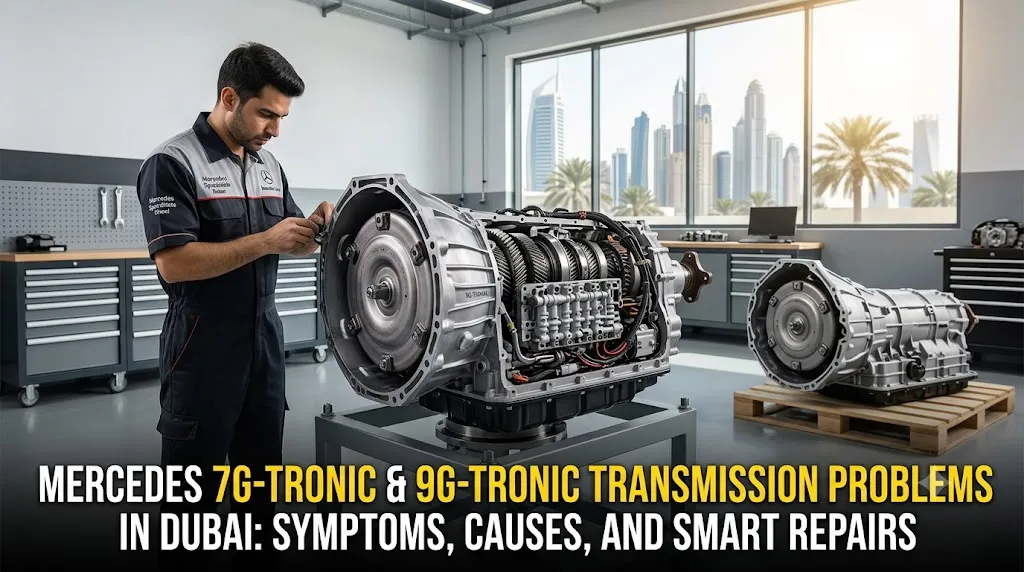 Mercedes 7G-Tronic and 9G-Tronic Transmission Problems in Dubai: Symptoms, Causes, and Smart Repairs
