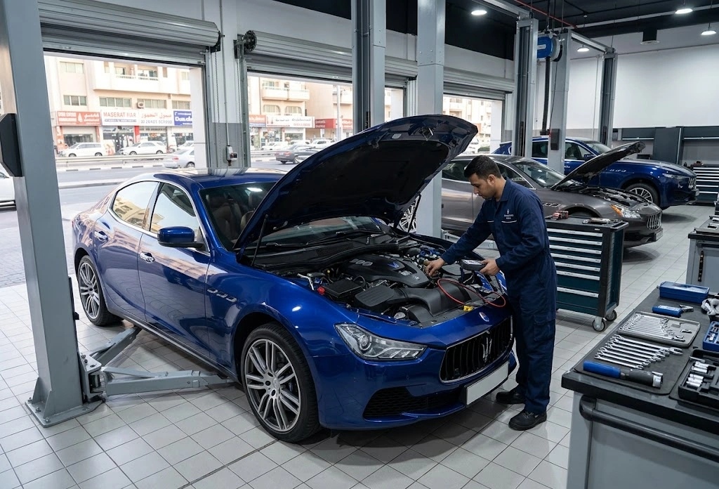 Maserati repair specialist workshop serving Deira, Dubai